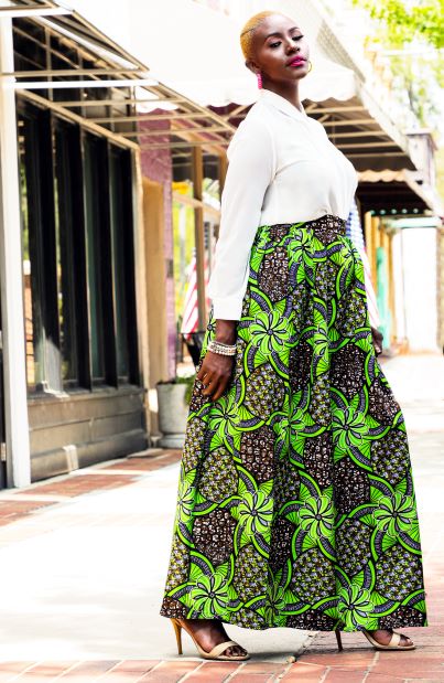 Bami African Ankara Maxi Skirt