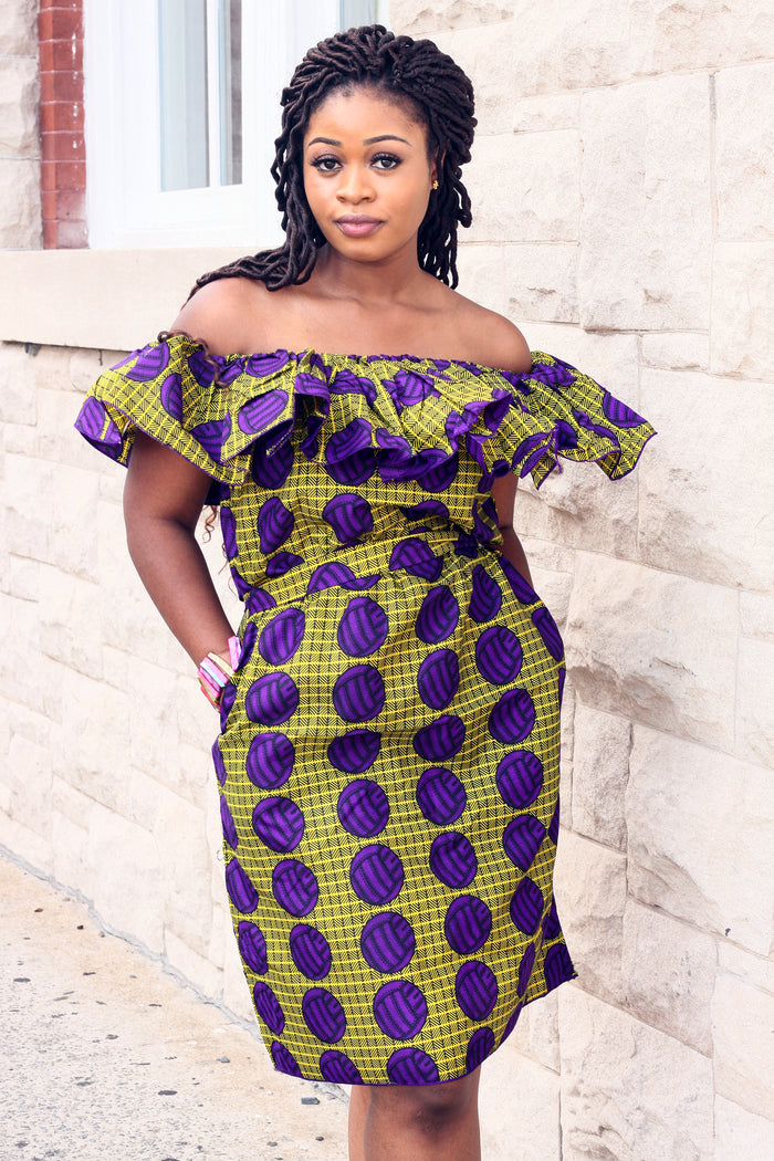 Fimidara African Ankara Print Dress