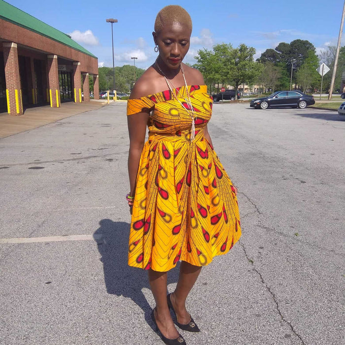 Jua Sunny African Inspired Ankara Dress